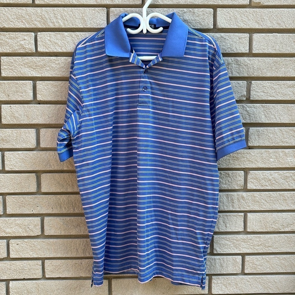 Mike Weir Striped Performance Golf Shirt XL